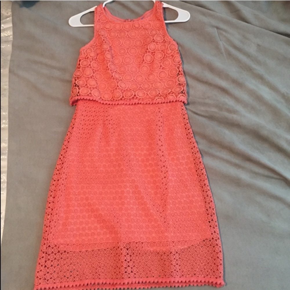 Peach spring/ summer dress